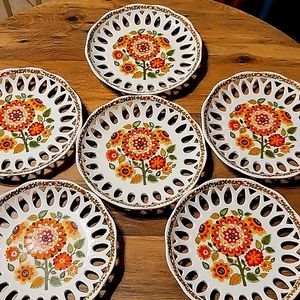 Vintage Schmidt Porcelana sandwich/desert plates